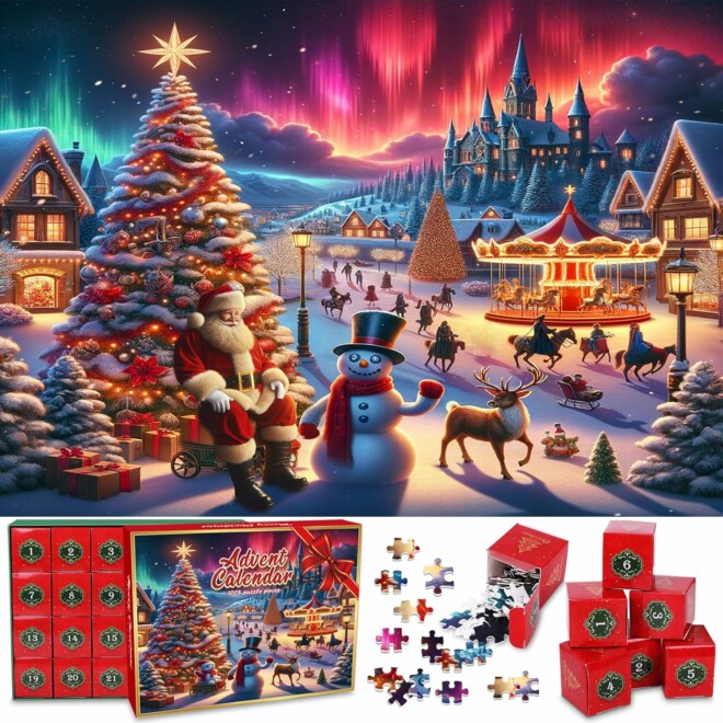 Calendrier de l'avent Puzzles Noël